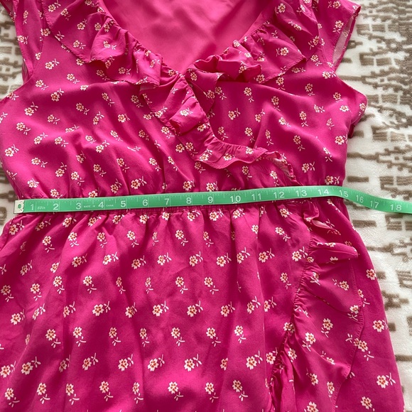 J. Crew Pink Floral Ruffle Dress - Picture 7 of 9